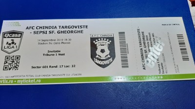 Invitatie Chindia Targoviste + Sepsi Sf. Gheorghe foto