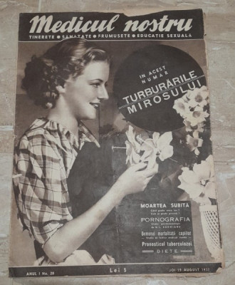 Revista Medicul nostru, anul I, nr.28/1937 foto