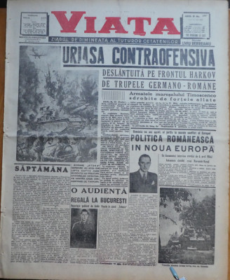 Viata, ziarul de dimineata; director: Rebreanu, 25 Mai 1942, frontul din rasarit foto