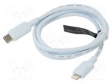 Cablu Apple Lightning la USB C 1m albastru VENTION