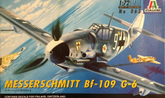 Macheta avion MESSERSCHMITT Bf-109 G-6 (1:72) Neasamblat, kit complet! foto