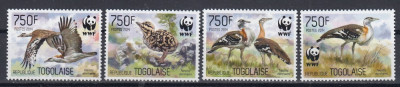 Togo - Fauna WWF - PASARI - MNH - Michel = 12,00 Eur. foto