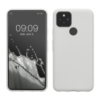 Husa Kwmobile pentru Google Pixel 5, Alb, Silicon, KWM0000116C019C foto