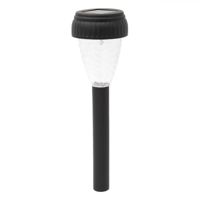 Lampa Solară, LED, Lungime 21.5cm, Culoare Negru, Material Plastic