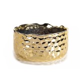 Bol decorativ ceramica aurie &Oslash; 18 x 9 H