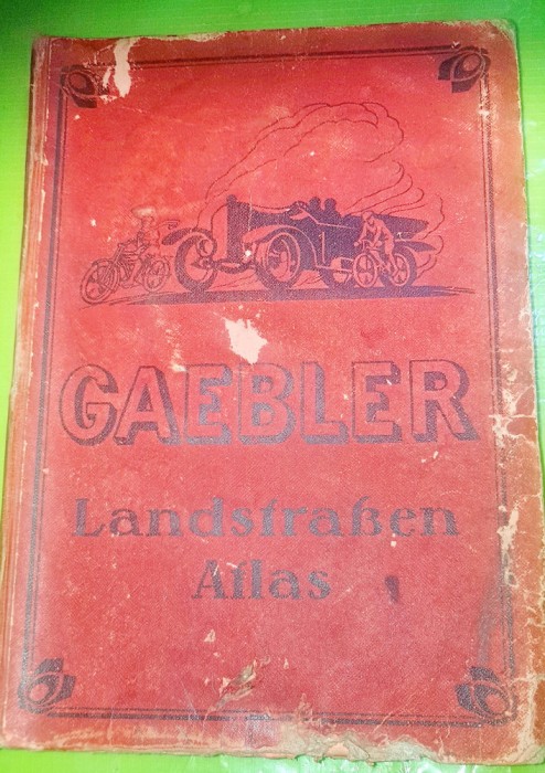 E604-Atlas AUTO vechi Germania 49 Harti color raritate anii 1900-1930.