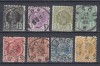 ROMANIA 1885/1888 LP 43 REGELE CAROL I VULTURI HARTIE COLORATA SERIE STAMPILATA, Stampilat