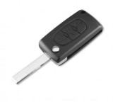 Cheie auto completa compatibila Peugeot 433Mhz ID46 PCF7961 Chip Model FSK lamela HU83 407