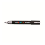 Marker universal UNI PC-5M Posca, 1.8-2.5 mm, argintiu