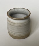 Vas miniatural din ceramica smaltuita daneza, anii 1960, semnata F-P Danmark