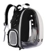 Rucsac Transport Animale Companie, Negru, Ventilatie, Fund Rigid, Fereastra Laterala, Siguranta, Apa