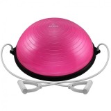 Minge echilibru, Bosu Ball, diametru 58cm, roz, pentru aerobic, gimnastica, DHS