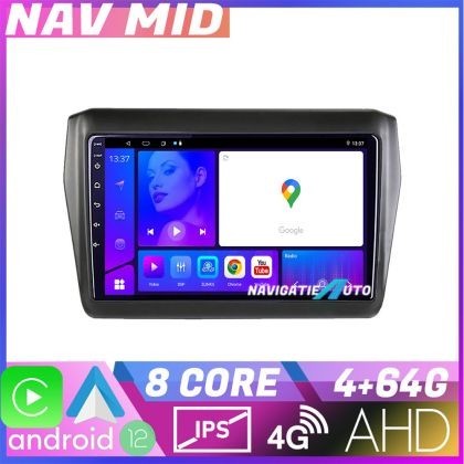Navigatie Suzuki Swift 2017 KIT 2179 EDOTEC-LITE Android Ecran 720P Octa Core 4 64 Carplay CarStore Technology