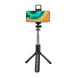 Selfie stick mini cu Bluetooth, telecomanda, LED Asteroid GSM S03-S
