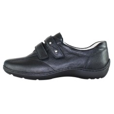 Pantofi casual dama piele naturala - Waldlaufer negru - Marimea 38 foto