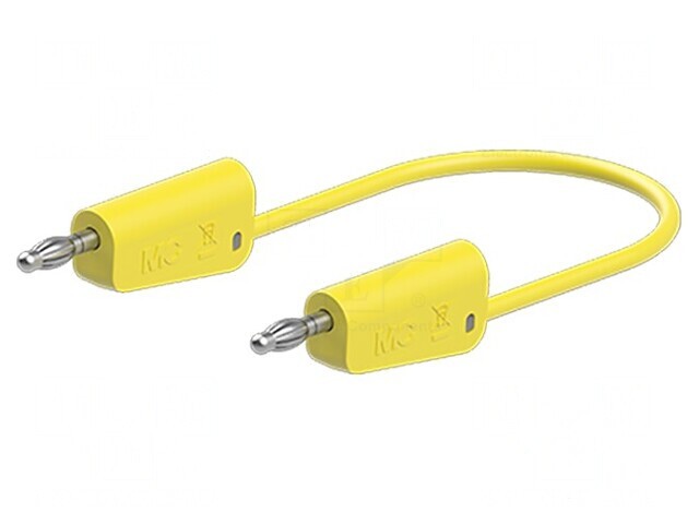 Cablu de măsurare galben 0,25m 60VDC 30VAC 32A
