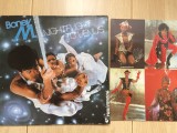 boney m nightflight to venus 1978 album disc vinyl lp muzica disco pop funk gatefold cu insert carti postale Hansa germany VG+
