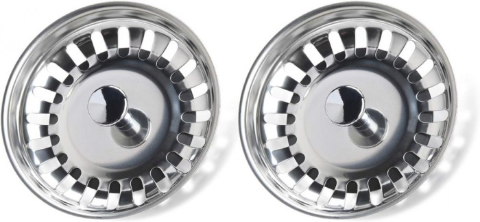 Set 2 site chiuveta, Inox, 80 mm, Argintiu