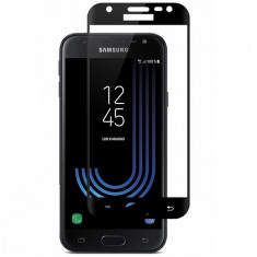 Folie de protectie din sticla 6D Samsung Galaxy J3 2017 - Contur Negru