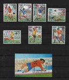 CAMBODGEA, FOTBAL - COLIȚĂ + SERIE COMPLETĂ MNH