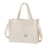 Geanta de umar pentru femei BROADREAM, din velur, bej - RESIGILAT