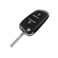 Carcasa cheie Topautochei&reg; pentru Peugeot Citroen, upgrade model vechi, 2 butoane, lamela HU83, fara suport de baterie pe spatele carcasei