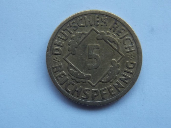 5 REICHSPFENNIG 1925 E GERMANIA