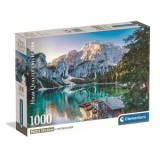 Puzzle Clementoni Italia: Lacul Braies 1000 piese Compact