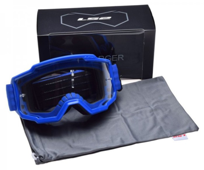 Ochelari cross/enduro/atv LS2, lentila transparenta, culoare albastru Cod Produs: MX_NEW AK7202001026