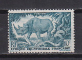 AFRICA ECUATORIALA FRANCEZA 1947 FAUNA MI. 262 MNH, Nestampilat