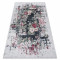 ANDRE 1816D covor lavabil flori vintage anti-alunecare - alb / roșu, 120x170 cm