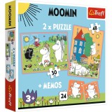 Puzzle trefl 2in1 memo moomin