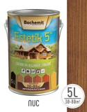 Cumpara ieftin Lazura lemn Bochemit Estetik Clasic 5L, nuc, protectie UV