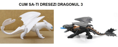 Figurina How to train your dragon 3 2023, night furry toothless foto