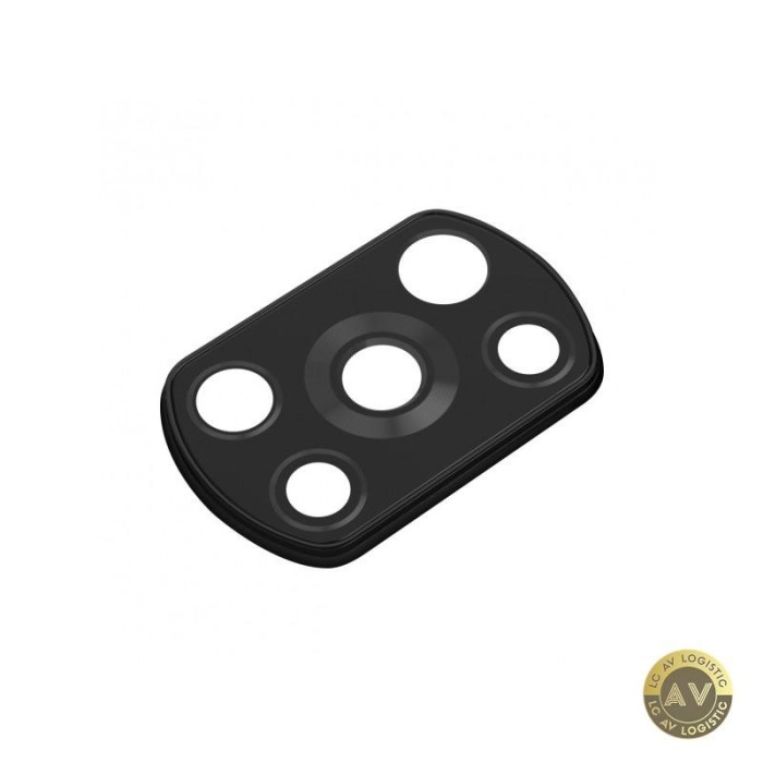 Geam Camera Spate Xiaomi Poco X3 NFC / X3 cu Rama Negru