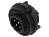 Conector Circular BULGIN PXV0744/P 7 pini 5A 277V IP68 IP69K Soclu Tată
