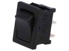Rocker Switch SPST ON-OFF 10A 250VAC Black foto