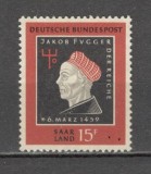 Saarland.1959 500 ani nastere J.Fugger-bancher SS.561