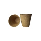 Set 10 Ghivece Rasaduri Biodegradabile 10x10cm, Celuloza &amp; Turba - Ghivece Ecologice Gradina, Germinare Seminte, Plante, Flori, Legume
