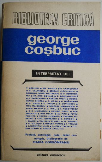 George Cosbuc (Biblioteca critica)