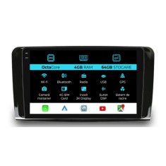 Navigatie Dedicata Mercedes Benz ML W164 GL X164 (2005 - 2012), 2K, 4Gb Ram, 64Gb Stocare, Carplay