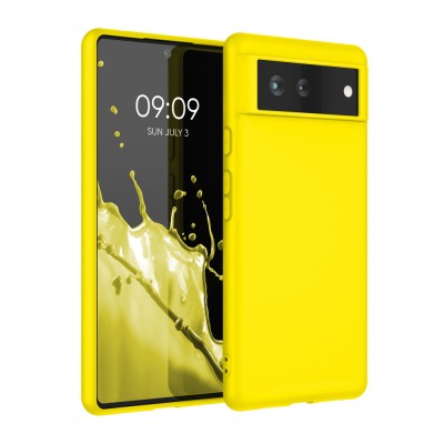 Husa pentru Google Pixel 6, Silicon, Galben, 55434.165 foto