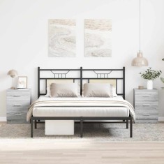 vidaXL Noptieră, 2 buc., gri sonoma, 38x35x56 cm, lemn prelucrat 815324