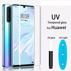 Folie sticla curbata UV Full Glue pt Huawei P30 foto