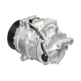 Compresor aer conditionat Mercedes Clasa C (W203), 2000-2007, motorizare 3.0 CDI, C320 CDI; diesel, rola curea 100 mm, 7 caneluri, de tip Denso: 7SEU