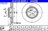 Disc frana ATE 24.0124-0259.1