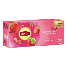 Lipton ceai de Capsuni si Rubarba 20 plicuri