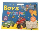 Boys. Artist Pad. 40 reusable stickers inside/***