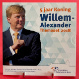 OLANDA 2018 - Set Euro 1cent-2 euro + medalie Argint &rdquo;Willem-Alexander &rdquo;BU, Europa