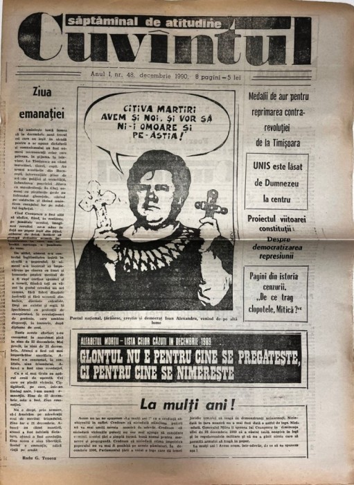 Cuvantul, nr. 48, decembrie 1990